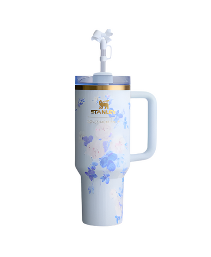Stanley Tumbler 40 oz (Blooming Blue)