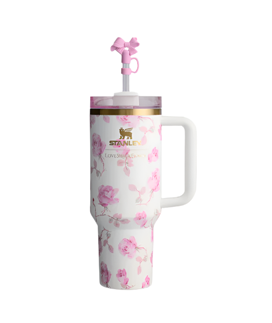 Stanley Tumbler 40 oz (Love Shack Floral White)